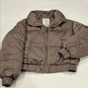 A&F Brown Puffer Jacket